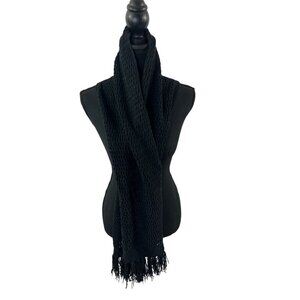 Merona Soft Black Knitted Long Scarf